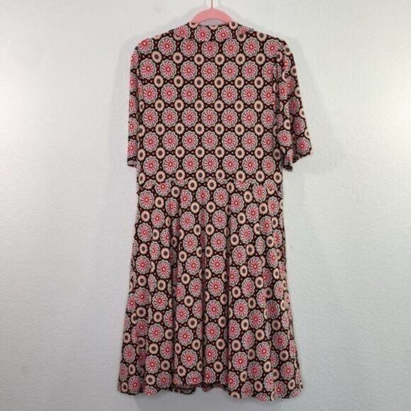 BODEN Fixed Wrap Jersey Dress Floral Daisy size 14R - Picture 5 of 8
